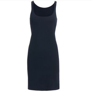 Worth Collection Silk/Cotton Knit Tank Dress Navy